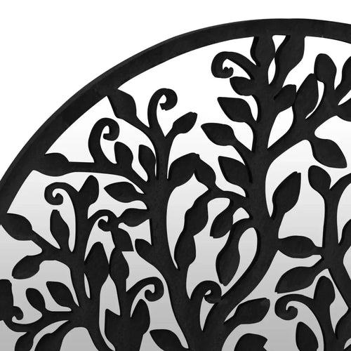 60x60 cm black mirror iron for indoor use, home decoration wall decal living room decoration - vue 6 sur 7