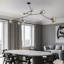 Modern minimalist nordic molecular design chandelier