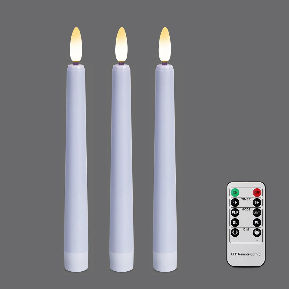 bougie led télécommandée avec minuterie pour décoration festive - vue 8 sur 11