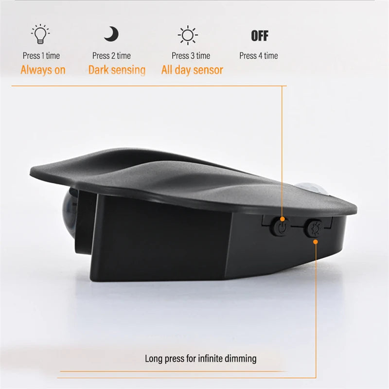 applique murale led intelligente sans fil avec capteur de mouvement usb - vue 6 sur 8