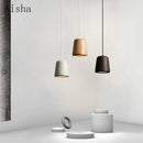 Minimalist solid wood Nordic pendant light for interiors