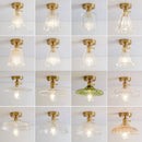 lustre vintage japonais en verre pour balcon et entrée