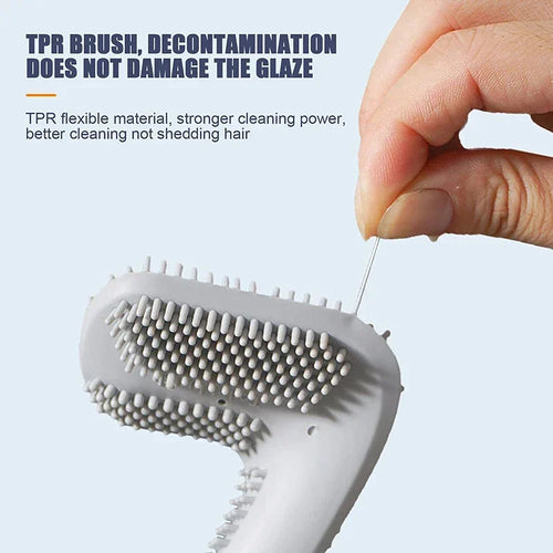 ensemble moderne de brosses hygiéniques pour salle de bain - vue 3 sur 9