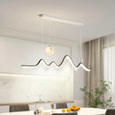 Modern minimalist nordic design moon-shaped chandelier