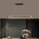 Minimalist Nordic design LED chandelier for long decoration