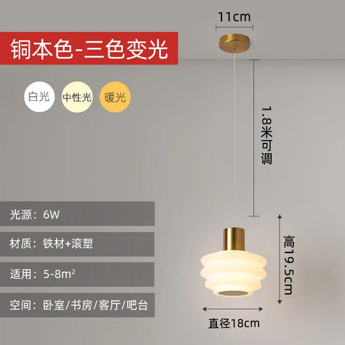 Transparent acrylic pendant light for minimalist interior decor