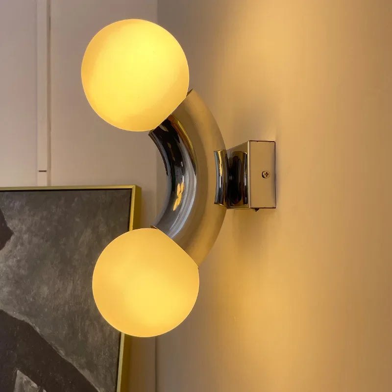 Italian Designer Creative Grape Wall Lamp Sconce Light Corridor Bedroom Lighting - vue 3 sur 7