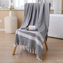 Turkish cotton beach towel with printed patterns - holiday style