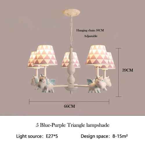 lustre enfant LED rotatif style nordique romantique et chaleureux - vue 21 sur 24
