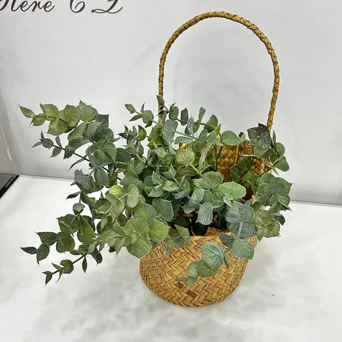 plantes vertes artificielles décoration feuilles eucalyptus pour intérieur - vue 5 sur 10