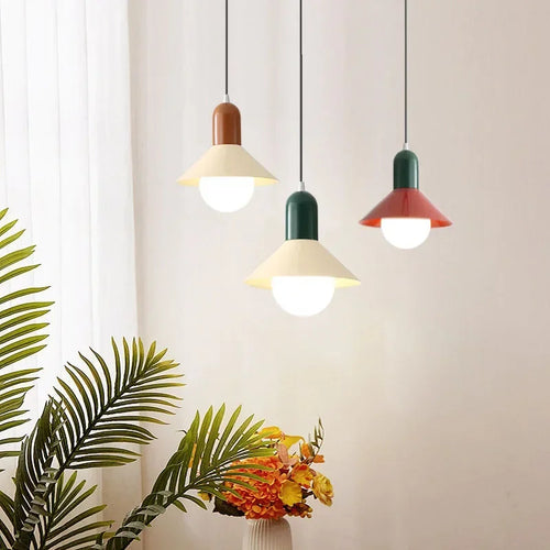 Minimalist nordic LED chandelier for bars and restaurants - vue 2 sur 10