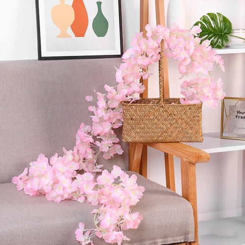 guirlande de fleurs artificielles pour décoration de mariage et intérieur - vue 17 sur 17