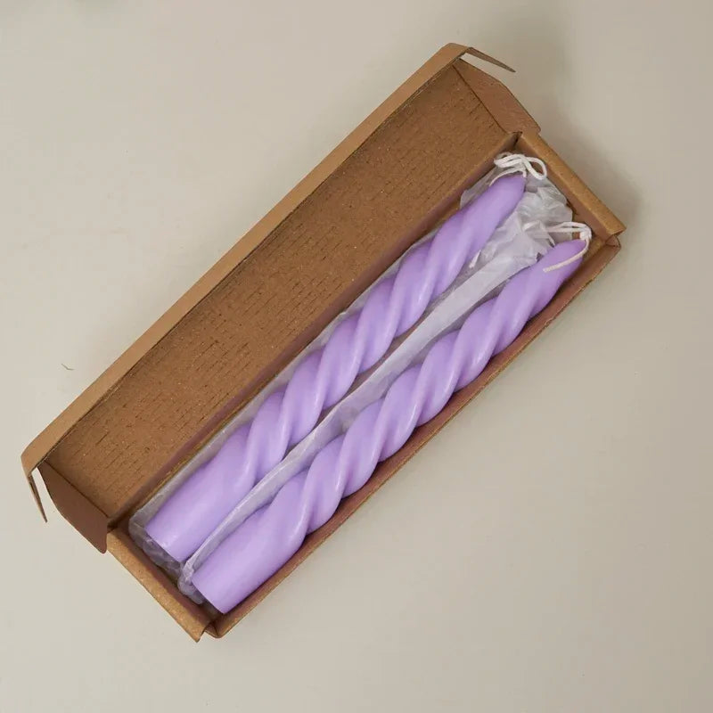 lot de 2 bougies spirales parfumées pour décoration intérieure et mariage - vue 8 sur 25