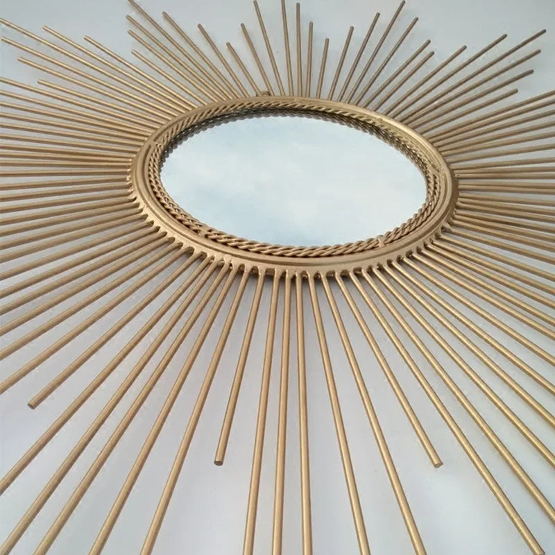 miroir décoratif en métal avec lunettes de soleil pour décoration intérieure - vue 5 sur 7