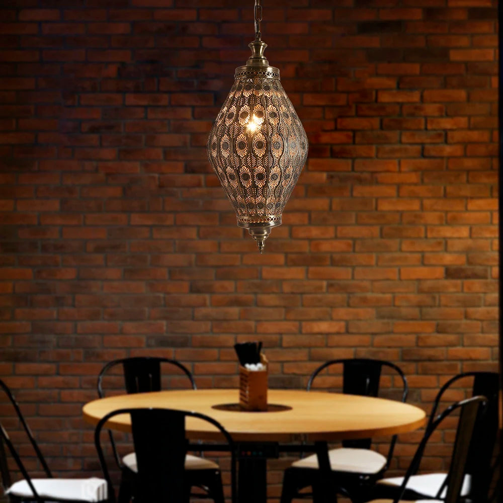 Luminaire suspendu de Style sud-est asiatique - vue 4 sur 9