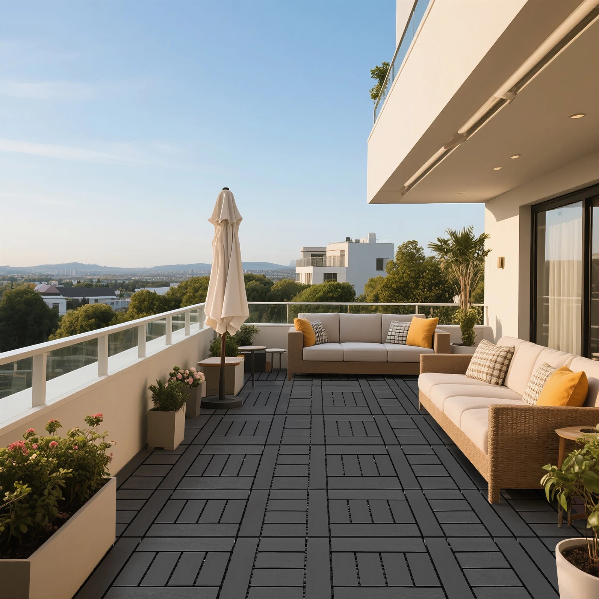Dalles terrasse emboitables 30 cm interieur exterieur 44