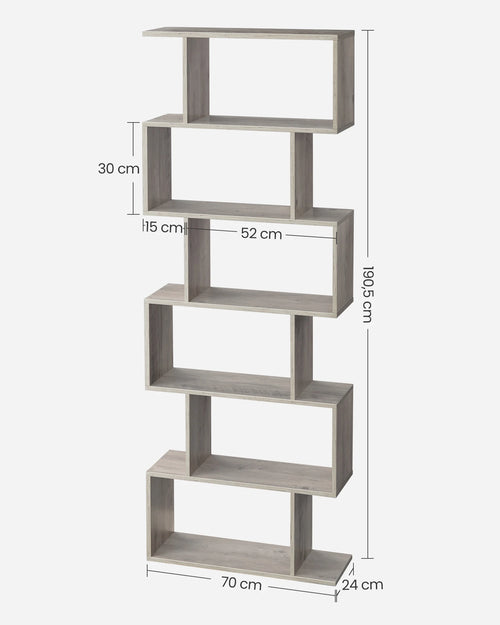 étagère autoportante moderne à 6 niveaux pour bureau - vue 2 sur 8