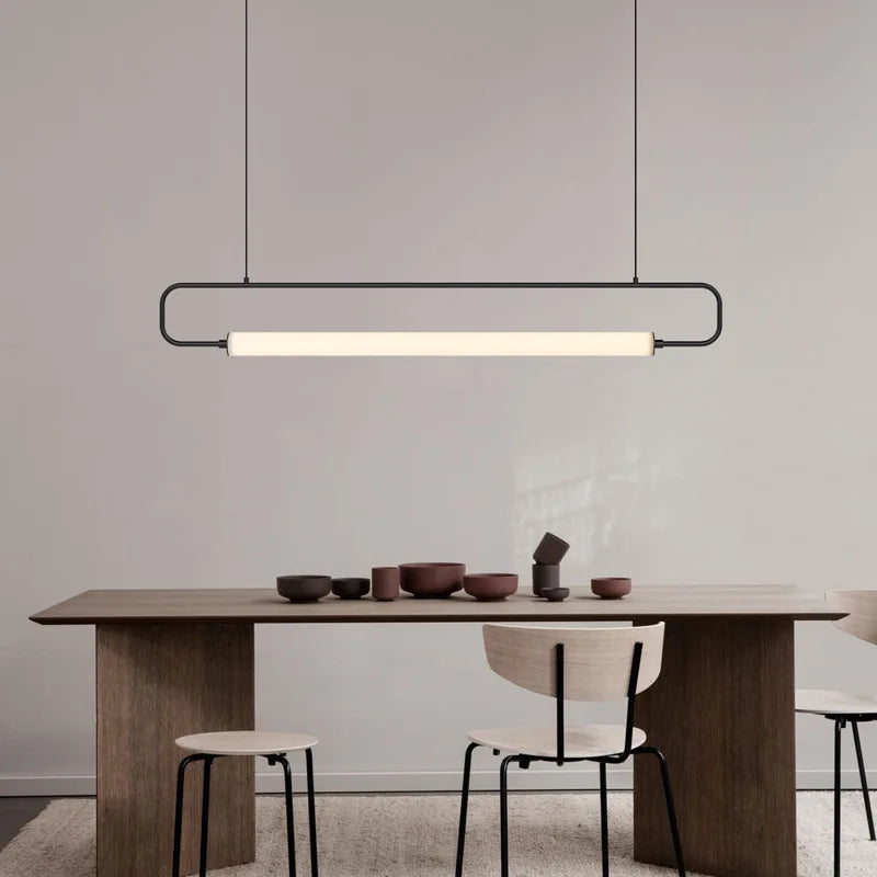 suspension nordique simple moderne en fer pour restaurant de luxe - vue 4 sur 9