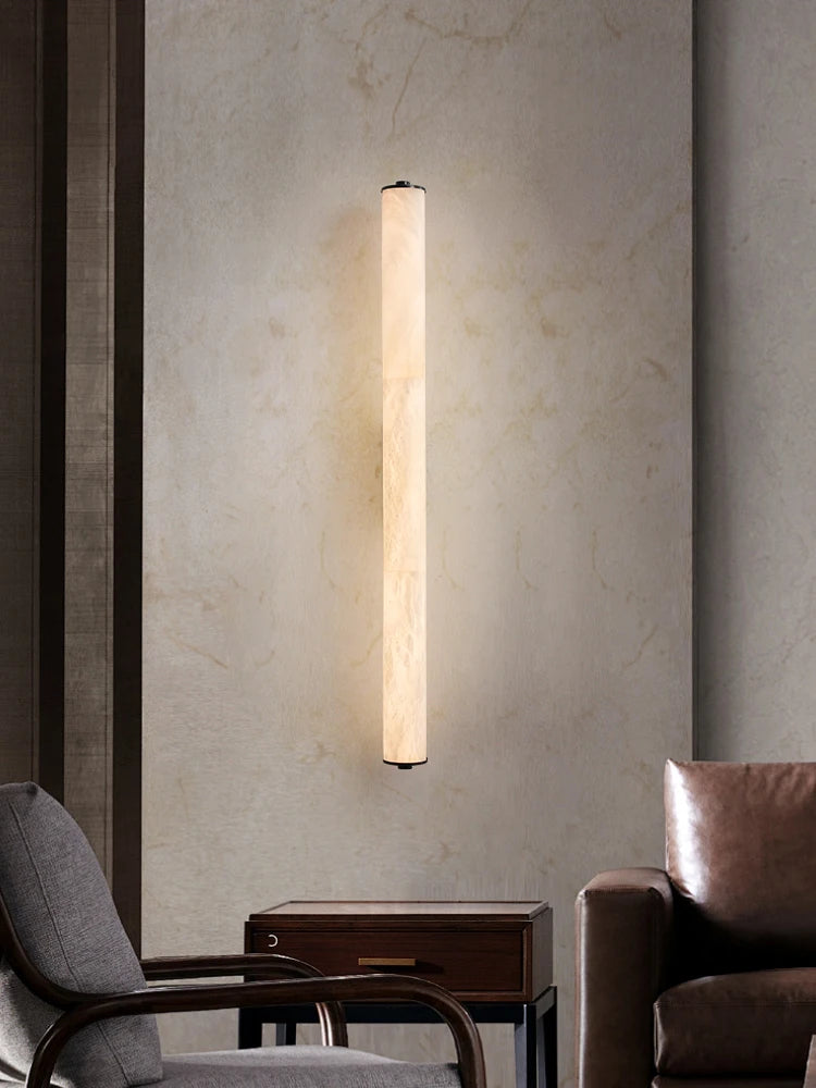 applique murale led en cuivre et marbre moderne luxe éclairage intérieur - vue 4 sur 14
