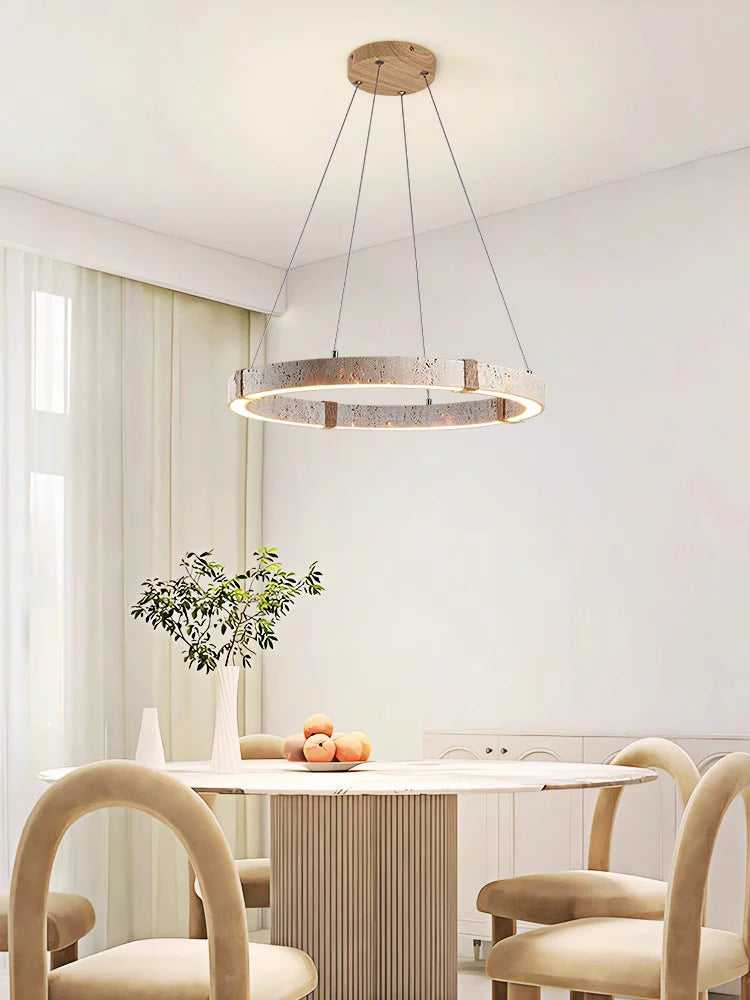 lustre tendance décoration intérieure en pierre moderne - vue 6 sur 10