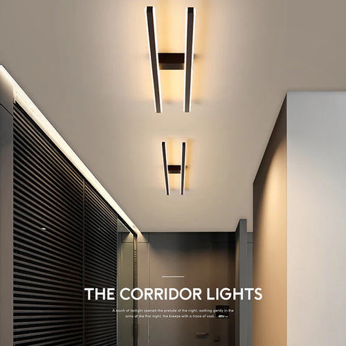 Modern decorative minimalistic double tube chandelier