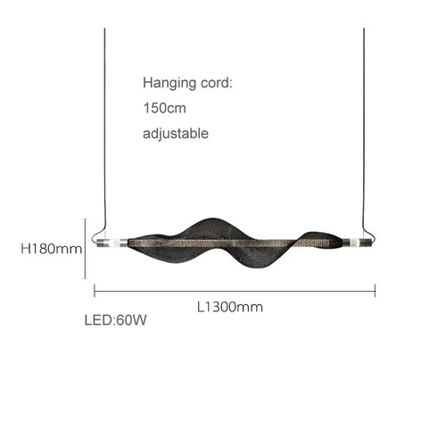 lustre design led postmoderne en acrylique tendance 2024 éclairage suspendu