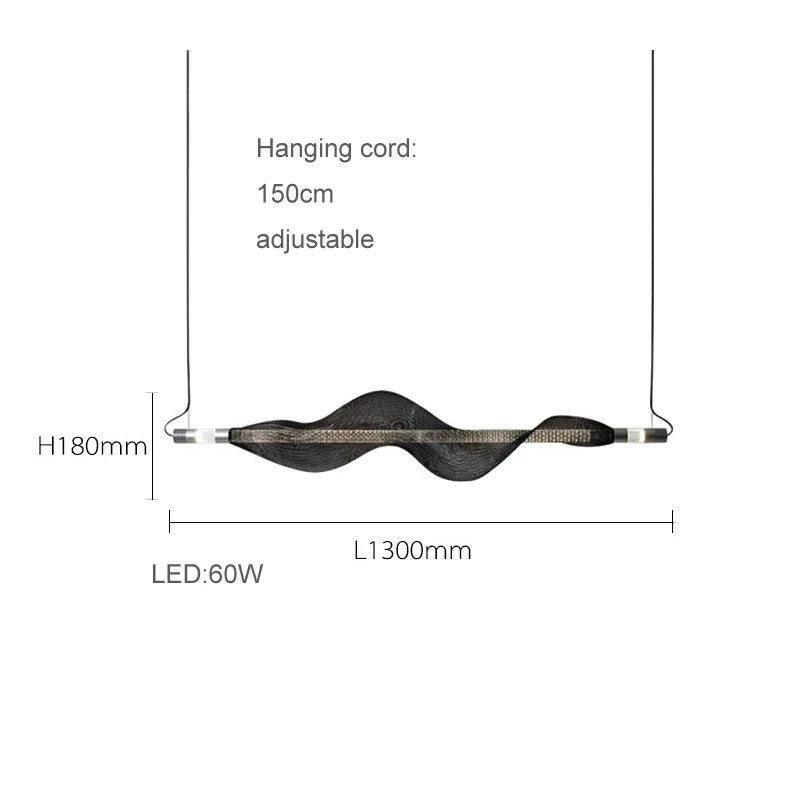 lustre design led postmoderne en acrylique tendance 2024 éclairage suspendu - vue 18 sur 18