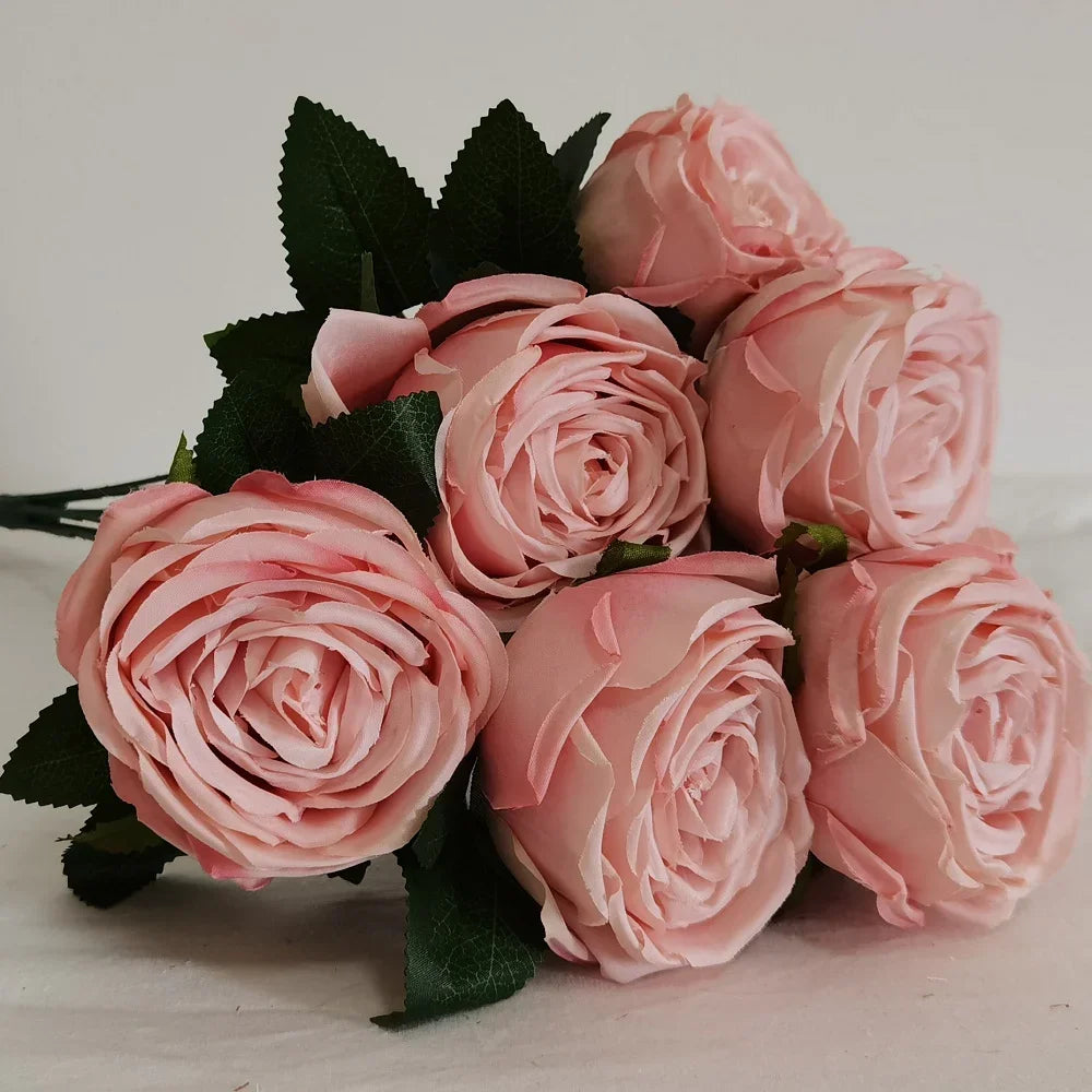 bouquet de roses artificielles pour mariage et décoration jardin - vue 5 sur 10