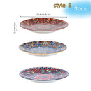 Assiette plate ceramique style boheme motifs creatifs table