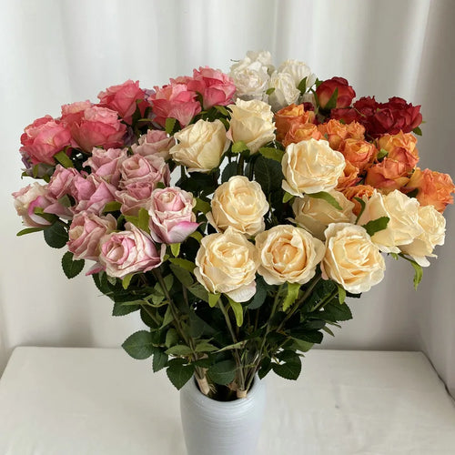bouquet de roses artificielles pour décoration de mariage et jardin - vue 5 sur 11