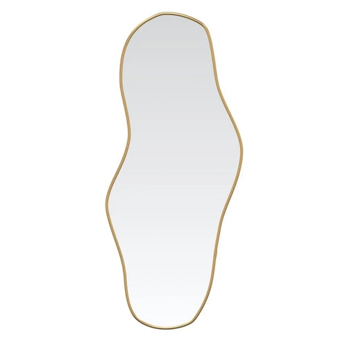 Golden Wall Mirror 70x30 cm, home decoration wall decal living room decoration - vue 3 sur 7