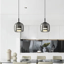 Suspension LED en verre au design nordique moderne