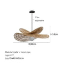 Wabi sabi style pendant light, rattan woven light, dining room home decoration, bedroom living room pendant light