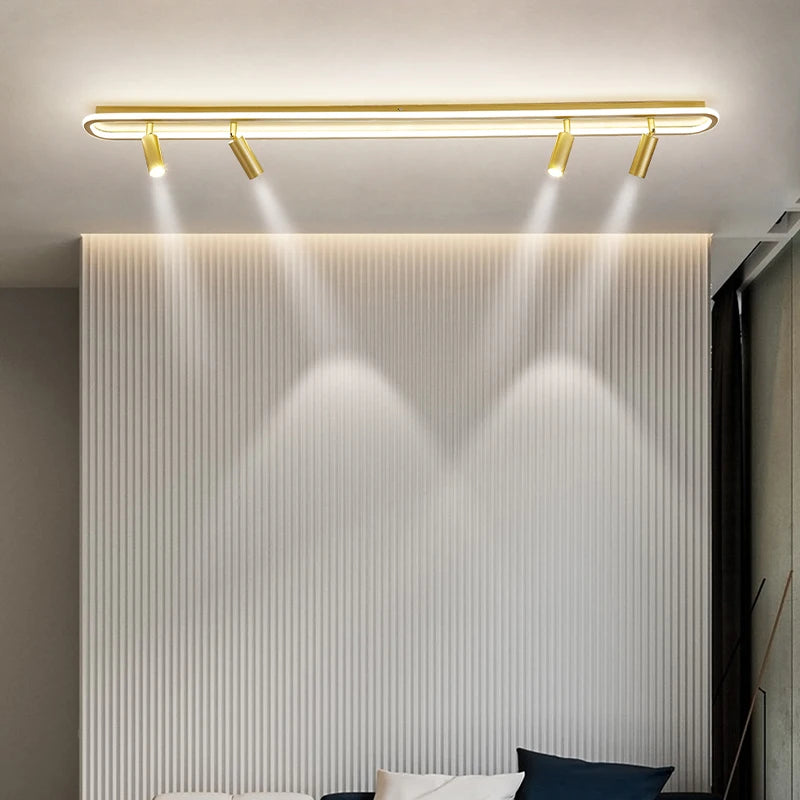lustre led moderne pour éclairage intérieur gradation longue