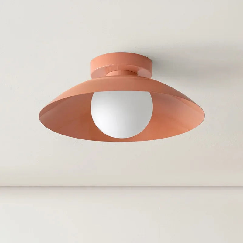 Balcony ceiling lamp, antique cream style creativity, warm and simple, modern LED home lamp, bedroom lamp, Nordic lamp - vue 5 sur 10