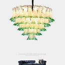 lustre de luxe en verre avec suspension led suspendu