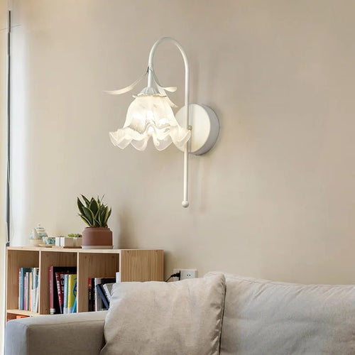 applique murale en verre style méditerranéen pour éclairage intérieur - vue 4 sur 12