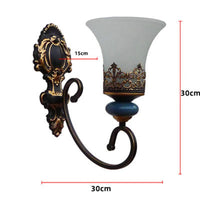 lustre vintage en céramique design classique antique avec abat-jour verre