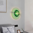 Antique Bauhaus style decorative wall light with coloured lights