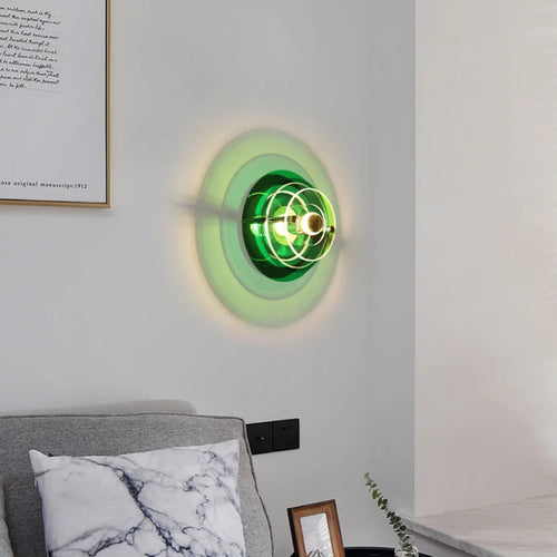 Antique Bauhaus style decorative colourful wall light - vue 6 sur 12