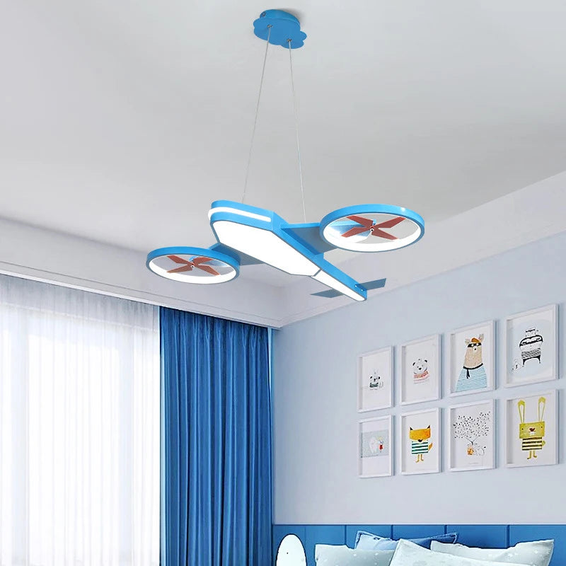 plafonnier avion nordique décoration intérieure lumière dimmable pour enfants - vue 8 sur 8