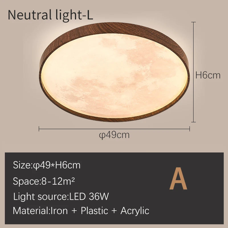 plafonnier moderne led à intensité variable - vue 10 sur 17