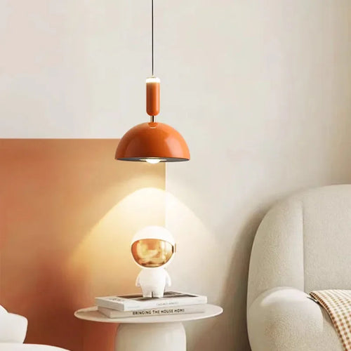 Nordic LED pendant light with adjustable height for home decoration, dining room, living room, bedroom, bedside lighting - vue 6 sur 14