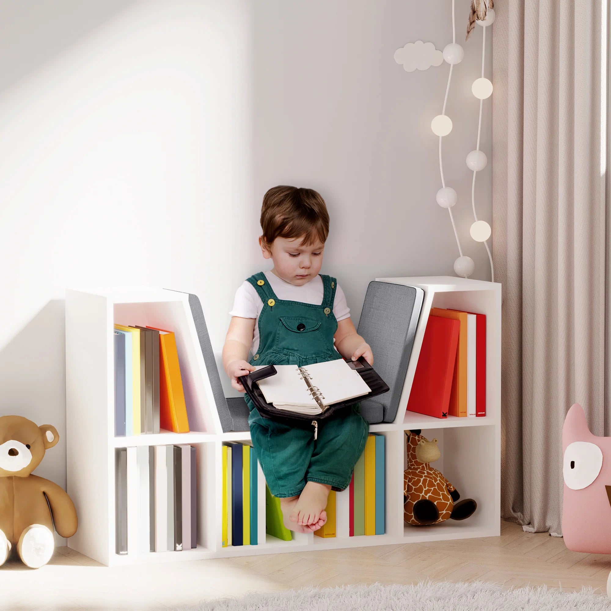 bibliothèque originale avec étagère cube pour enfants - vue 6 sur 6
