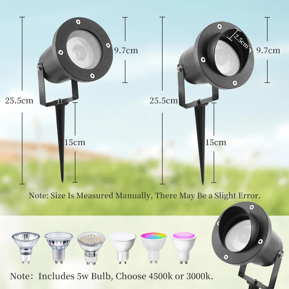 lampe led extérieure pour jardin éclairage paysager étanche et décoratif - vue 5 sur 8