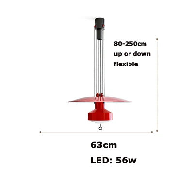 Minimalist flexible aluminium LED chandelier for interior decoration - vue 12 sur 14