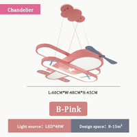 lustre avion pour chambre d'enfant décoration créative nordique