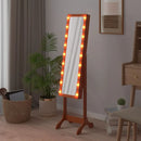 White floor mirror with LED 34x37x146 cm, home decoration wall Deco living room decoration