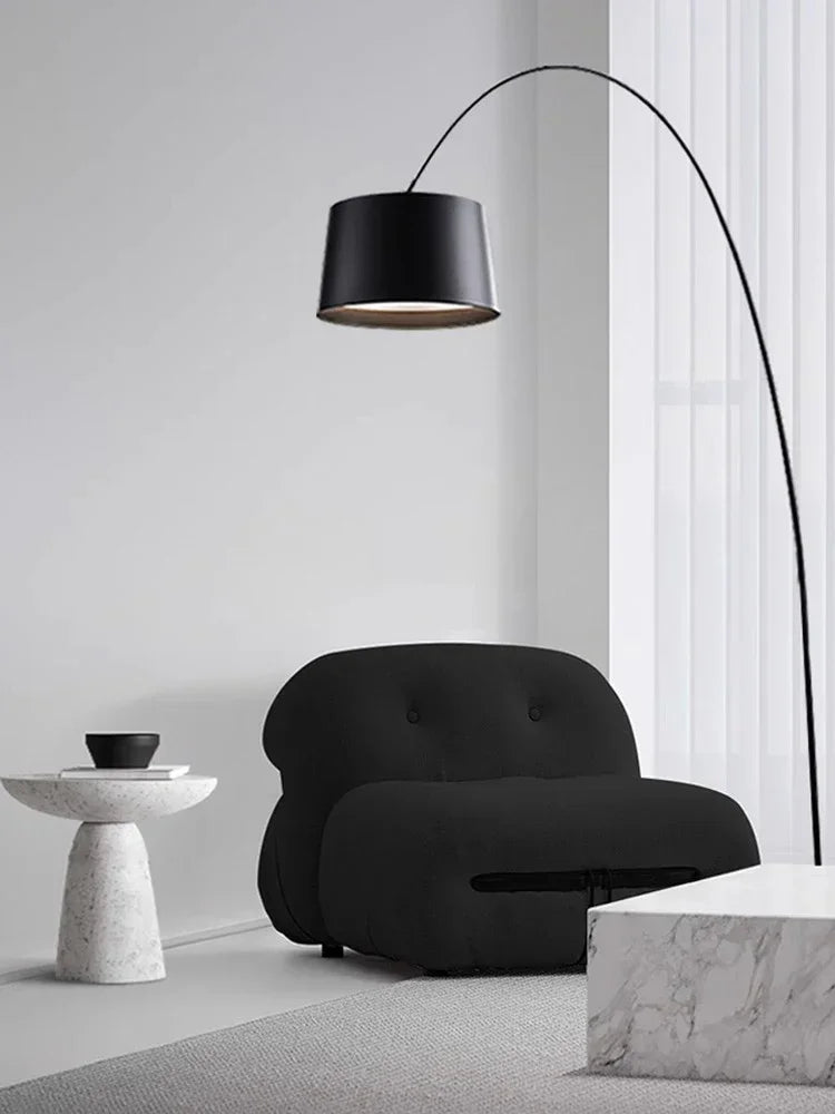 Minimalist nordic design LED floor lamp - vue 3 sur 10
