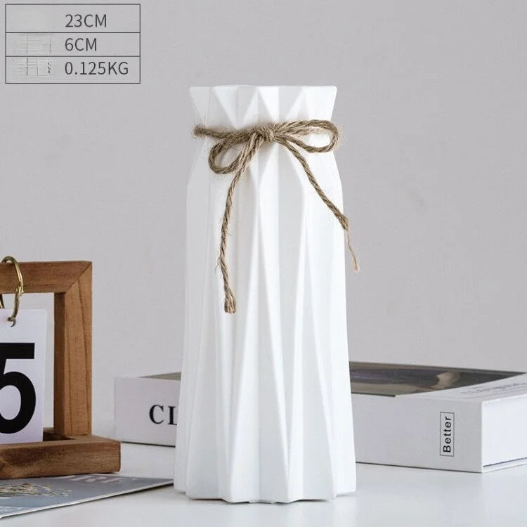 vase moderne en plastique pour décoration florale nordique - vue 13 sur 26